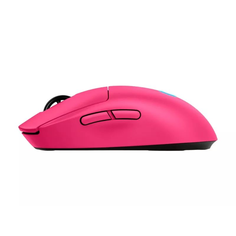 Logitech G PRO 2 - hiir - mängimiseks - parema- ja vasakukäeline - optiline - 8 nuppu - juhtmevaba, juhtmega - 2,4 GHz, USB - USB Logitech LIGHTSPEED vastuvõtja - roosa (910-007310)