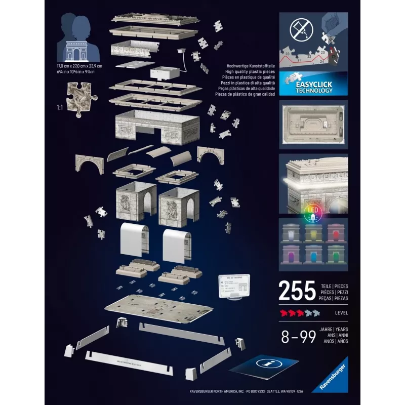 3D pusle Ravensburger 12008029 Hooned 269 mm x 239 mm