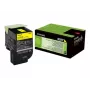 Lexmark 80C20Y0 toonerikassett 3000 lehekülge kollane