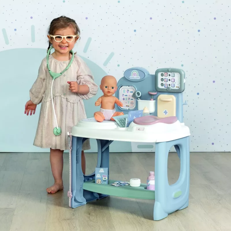 Baby Care Center SMOBY Mudel 2024 240305 tarvikute ja interaktiivsete funktsioonidega
