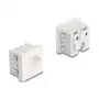 Maandatud pistikupesa DELOCK Easy 45 T13 Šveits 45×45 mm, 250 V / 10 A, valge
