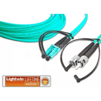 Lightwin LDP-50 LC-ST 1.0 OM3 fiiberoptiline kaabel 1 m akvamariinvärvi (LDP-50 LC-ST 1.0 OM3)