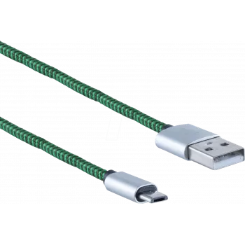 USB-kaabel ShiverPeaks BS14-50115 0,9 m USB A Micro-USB B roheline