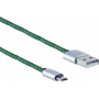 USB-kaabel ShiverPeaks BS14-50115 0,9 m USB A Micro-USB B roheline