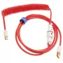 Ducky Premicord USB-kaabel 1,8 m USB A USB C Roosa