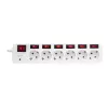 Pikendusjuhe LogiLink LPS250 1,5 m 6 vahelduvvoolu pistikupesa siseruumidesse valge