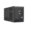 Katkematu toiteallikas UPS liiniinteraktiivne Green Cell 1,5 kVA / 1050 W, 5 vahelduvvoolupistikut, Puhas siinuslaine, AVR, USB, Torn, Must