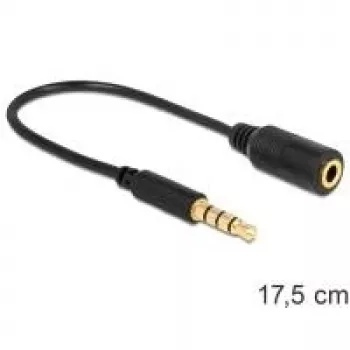 Audio kaabel DeLOCK 62498 0.175m 3.5mm Must