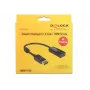DeLOCK - video-/helikaablite adapter - DisplayPort / HDMI - DisplayPort (M) - HDMI, 19-kontaktiline (W) - 20 cm - (DisplayPort 1.2) - must (62609)