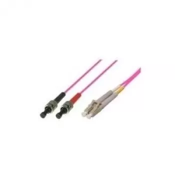 LWL patch-kaabel, 50/125 µm, OM4-fibre, 2x ST Plug/LC Duplex Plug, turquoise, 10,0 m (39885410)