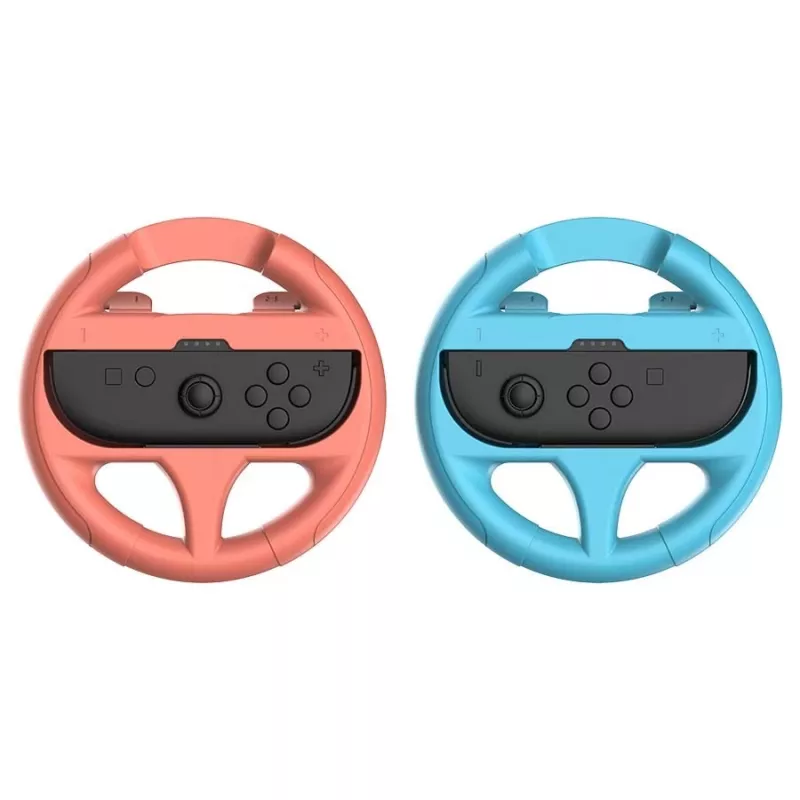 Wheel mod Subsonic Pack of 2 steering wheels for Switch & Switch 2 Red Turquoise