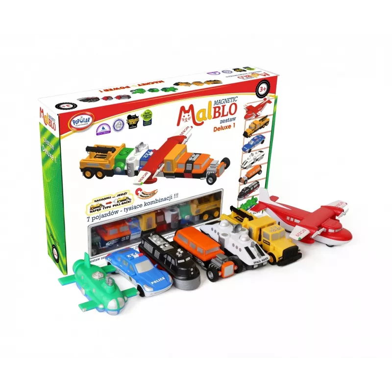Sõidukite komplekt Popular Playthings Magnetic Mix or Match