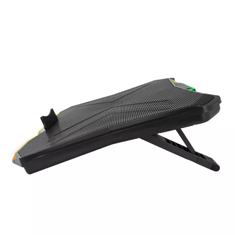 Sülearvuti jahutusalus ESPERANZA EGC110 kuni 17 tolli (43,2 cm), 1 ventilaator 18 cm, 800 p/min, 63 CFM, USB 2.0, must