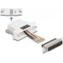DeLOCK D-Sub 25 kontaktiga emane ja RJ45 emane monteerimiskomplekt valge VGA RJ-45