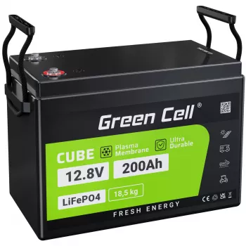 Greencell LiFePO4 aku - 200 Ah - 12,8 V - 2560 Wh L (CAV04S)