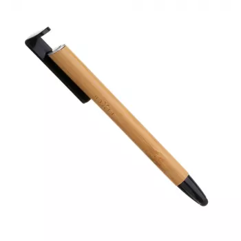 Pliiats koos pliiatsi, puutepliiatsi ja alusega FIXED FIXPEN-BA Bamboo — 3-ühes pliiats, puutetundliku ekraani pliiats ja integreeritud lauaalus