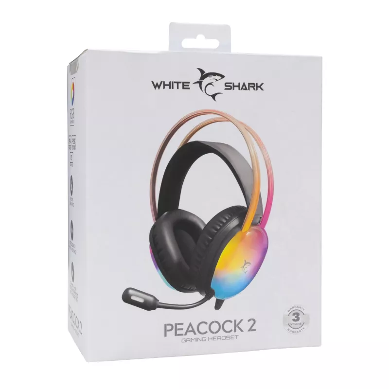 Kõrvaklapid White Shark GH-2444 Peacock-2 must