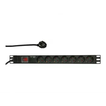 Liigpingekaitse LogiLink PDU7C01 Must 7 vahelduvvoolupistikut 230 V 2 m