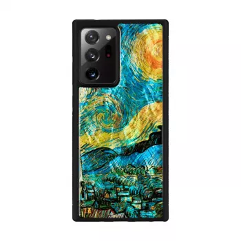 Kaitsev telefoniümbris iKins Samsung Galaxy Note 20 Ultra jaoks — must tähistaeva disain