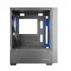 Arvutikorpus TACENS Mars Gaming MC-VORTEX Mini Tower Mini-ITX/Micro-ATX karastatud klaas must, 3x120mm, 27,3 cm GPU, 162 mm protsessori jahuti