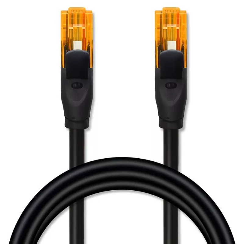 Võrguparanduskaabel UTP Cat6 QOLTEC 25 m, 2×RJ45, must