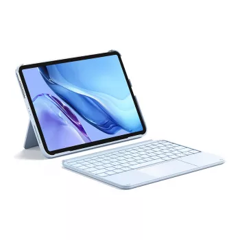 Klaviatuur Inateck KB04122 QWERTZ Bluetooth puuteplaadiga, sisseehitatud 500 mAh akuga, sinine