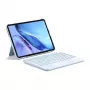 Klaviatuur Inateck KB04122 QWERTZ Bluetooth puuteplaadiga, sisseehitatud 500 mAh akuga, sinine