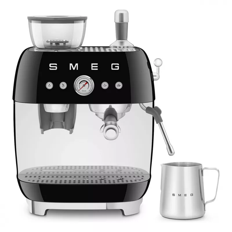 SMEG EGF03BLEU Espressomasin. Kaffeevollautomat 50s stiilis. must