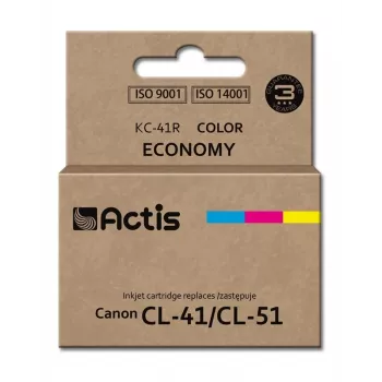 Ühilduv tindikassett ACTIS KC-41R — tsüaan, magenta, kollane, värvipõhine, standardmahuga, ühildub Canon CL-41/CL-51-ga