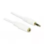 Audiojuhe 3,5 mm M-F DeLOCK 83767 2 m valge