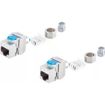Keystone-pistik ShiverPeaks BS08-45005-2 Cat 8.1 metallist varjestatud RJ45-moodul