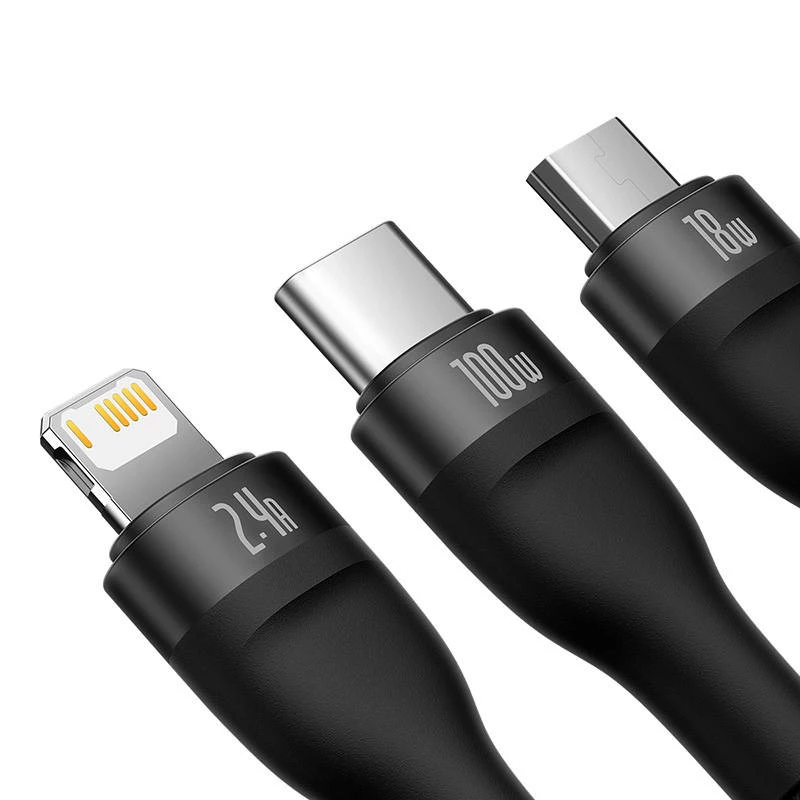 USB-kaabel Baseus SUP0003351 1,2 m USB A USB C/Micro USB-A/Lightning Must