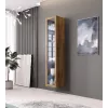Vitriin Cama Meble VIGO 180 — seinale paigaldatav klaasvitriin, 1800×400×300 mm, wotan tamme
