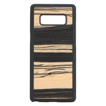 Nutitelefoniümbris man and wood Samsung Galaxy Note 8 jaoks — valge eebenipuu must viimistlus