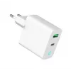 Alimentator Retea 220V GEMBIRD, Universal, 1 X USB USB-C D 20W, 1 X USB-a 3.0 QC 18W, Indicator LED, Valge