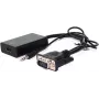 VALUE - HDMI-adapter - HDMI / VGA / Audio - HDMI (W) HD-15, stereo minipistik (M) - 15 cm - Must (12.99.3117)