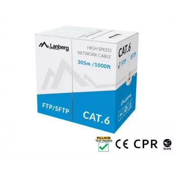 Lanberg LCS6-11CU-0305-S võrgukaabel hall 305 m Cat6 SF/UTP (S-FTP)
