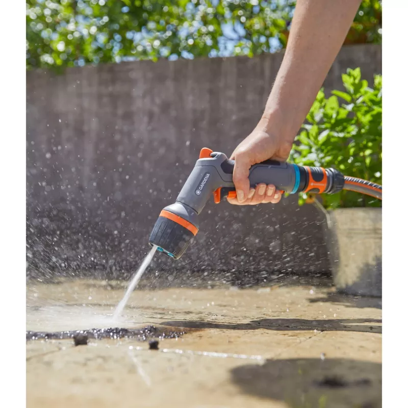 Comfort Reinigungsspritze ecoPulse, pihustuspüstol hall/oranž