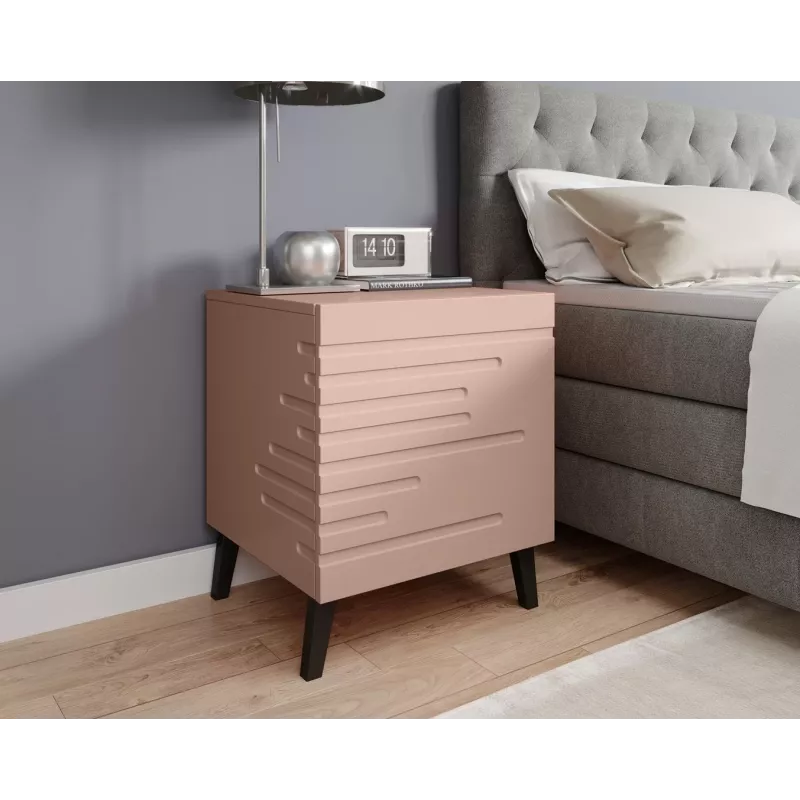 Öökapp cama meble NOVA 44x40x52 cm roosa matt, 1 sahtel, 16 mm raam