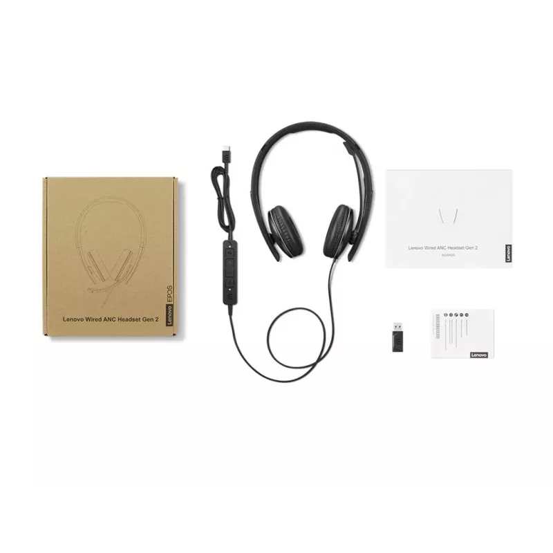 Lenovo 4XD1M45627 kõrvaklapid/peakomplekt Juhtmega ühendatud Peapael USB USB-C Must
