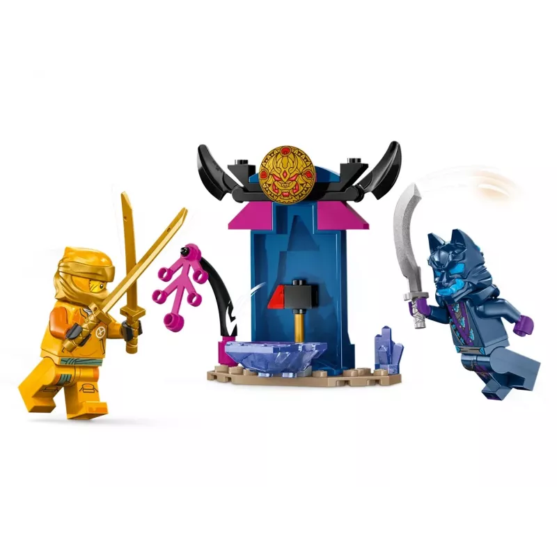 LEGO NINJAGO Arini lahingumehha märulifiguur ninjamänguasi 4+ aastastele poistele-tüdrukutele ja lastele, Dragons Rising komplekt koos Arini minifiguuri ja mini Kataga