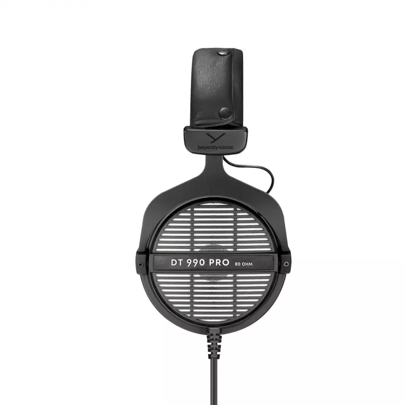 Stuudiokõrvaklapid Beyerdynamic DT 990 PRO 80 Ω, juhtmega, ümberkõrvased, 3 m kaabel, must