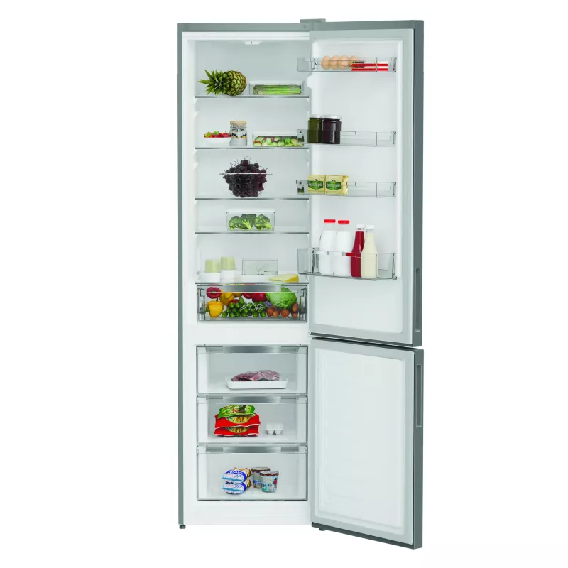 INDESIT INKS 1401 S4E | Energiatõhususe klass E | Eraldiseisev | Kombi | Kõrgus 202,5 cm | Külmiku netomahutavus 266 L | Sügavkülmiku netomahutavus 120 L | 38 dB | Hõbedane