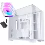 Lian Li O11 Vision Compact - Valge + 3x UNI FAN SL-INF 120 ARGB Reverse Blade PWM Ventilaator - 120mm (sh kontrolleriga)