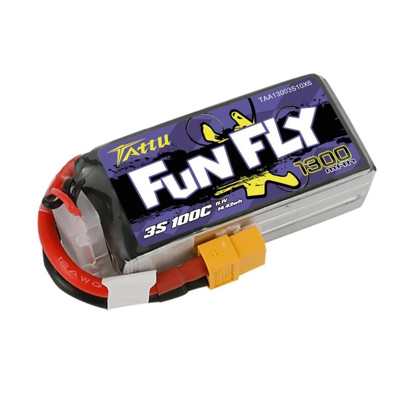 Aku Tattu Funfly 1300mAh 11,1V 100C 3S1P