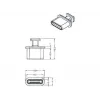 Pistikupesa turvakate DeLOCK 64013 USB USB-C Must