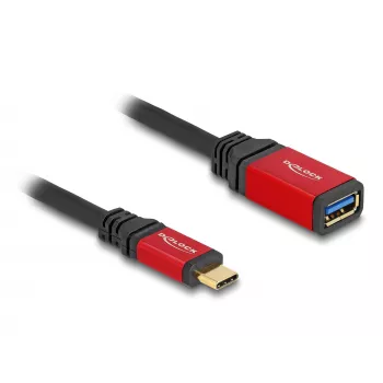 USB-adapter DeLOCK 60172 USB USB-C isane USB Type-A emasele 10 Gbps 15 cm punane metall