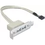 USB 2.0 pesabracket DeLOCK 0,5 m
