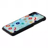 iKins nutitelefoni ümbris iPhone XS / XS Max must kivimustriga, kaitsev tagakaas