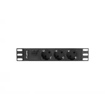 LANBERG TOITEPIKENDUS 10 RACK (1U, 16A, 3X SCHUKO)